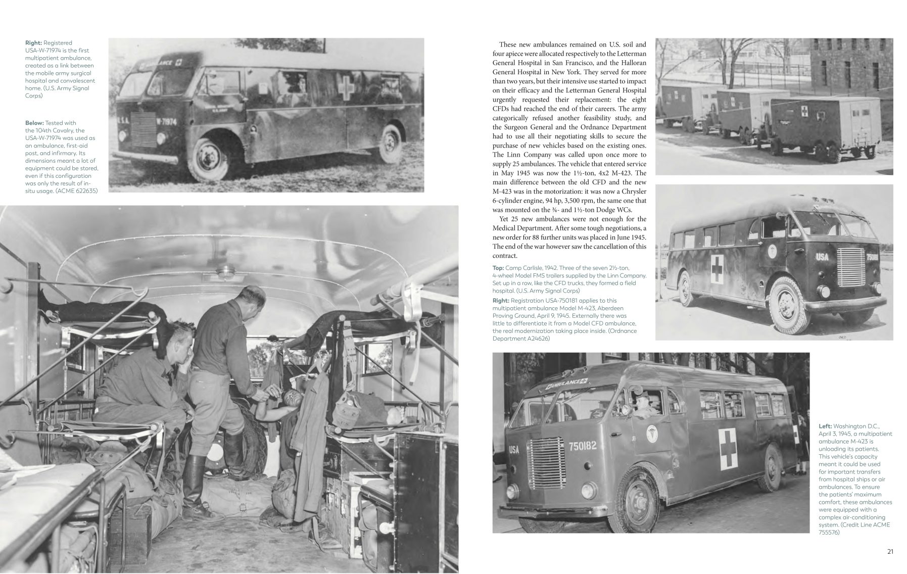 U.S. Army Ambulances and Medical Vehicles in World War II